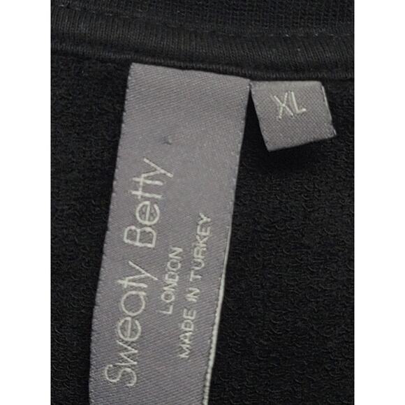 Sweaty Betty Women's Black Pullover Sweater Size XL Side Slit A000242 - Picture 5 of 7